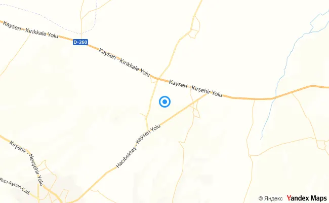 Hacıbektaş Nevşehir konum haritası