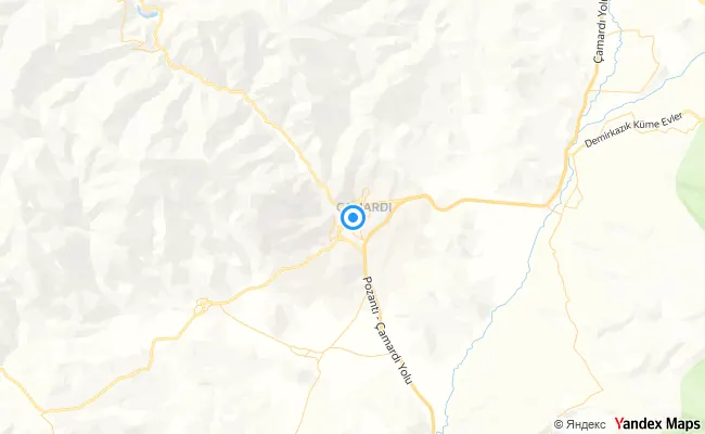 Çamardı Niğde konum haritası