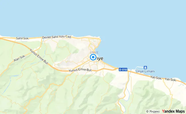 Ünye Ordu konum haritası