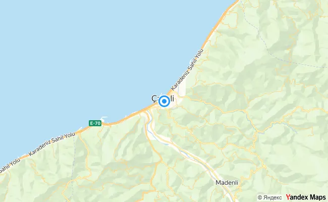 Çayeli Rize konum haritası