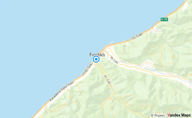Fındıklı Rize konum haritası