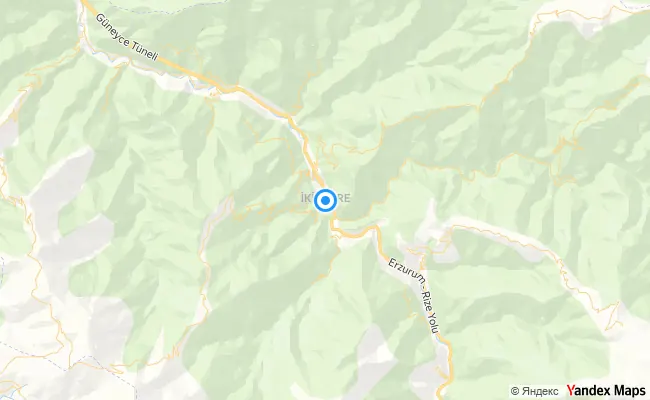 İkizdere Rize konum haritası