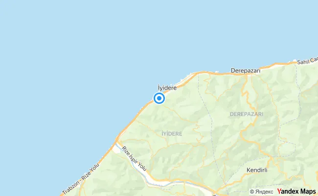 İyidere Rize konum haritası