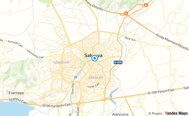 Adapazarı Sakarya konum haritası