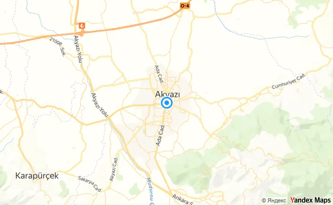 Akyazı Sakarya konum haritası