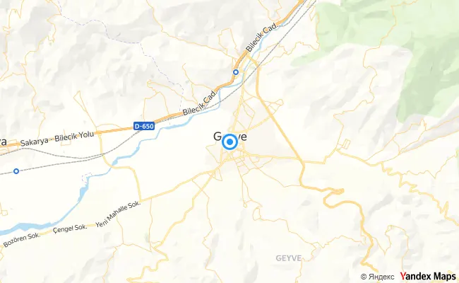 Geyve Sakarya konum haritası