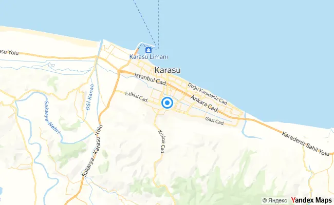 Karasu Sakarya konum haritası