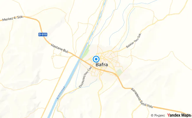 Bafra Samsun konum haritası