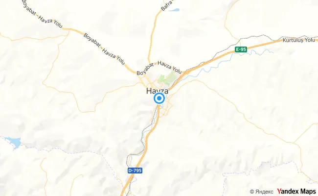 Havza Samsun konum haritası