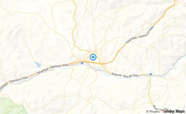 Kavak Samsun konum haritası