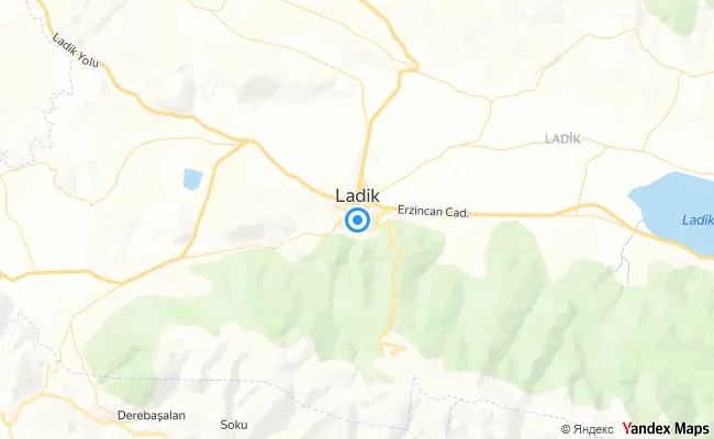 Ladik Samsun konum haritası
