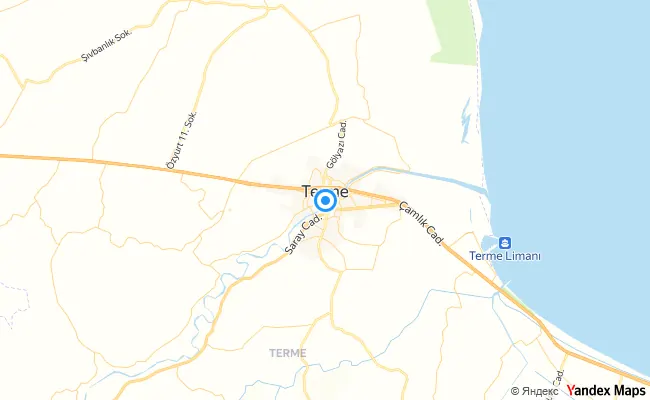 Terme Samsun konum haritası