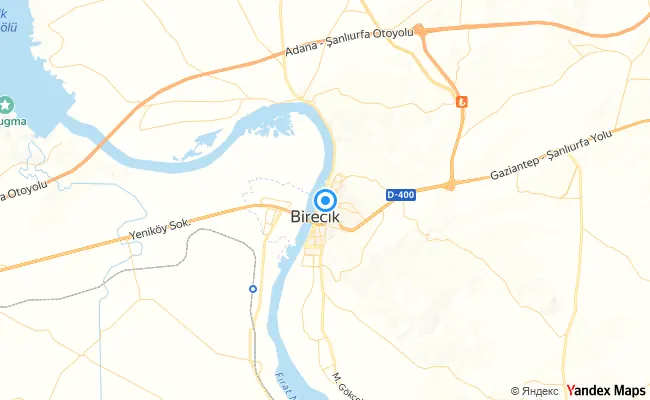 Birecik Şanlıurfa konum haritası