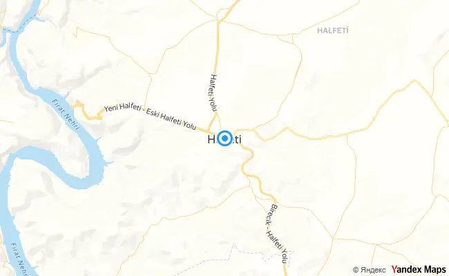 Halfeti Şanlıurfa konum haritası