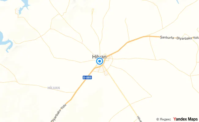Hilvan Şanlıurfa konum haritası