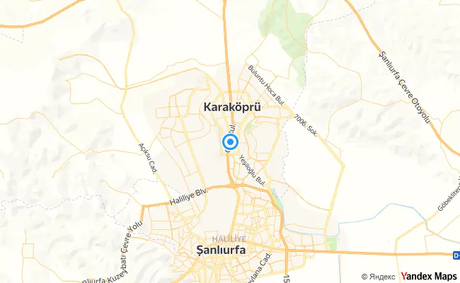 Karaköprü Şanlıurfa konum haritası