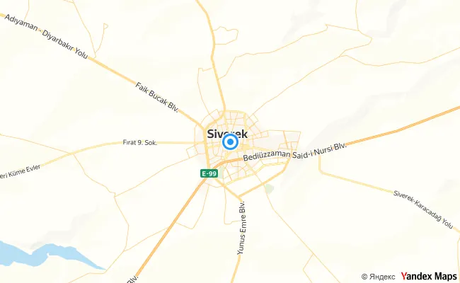 Siverek Şanlıurfa konum haritası