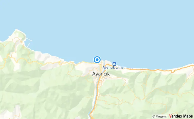 Ayancık Sinop konum haritası