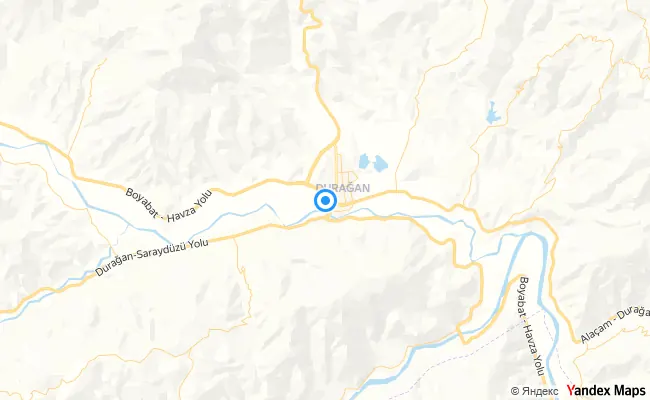 Durağan Sinop konum haritası