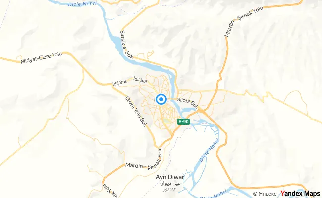 Cizre Şırnak konum haritası