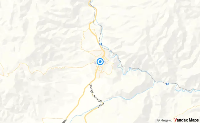 Divriği Sivas konum haritası