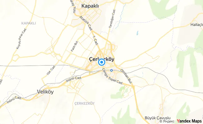 Çerkezköy Tekirdağ konum haritası