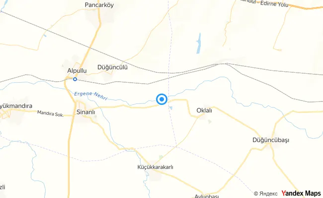 Ergene Tekirdağ konum haritası