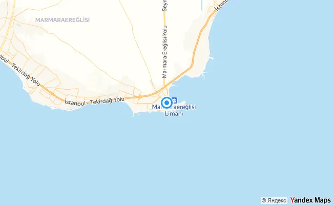 Marmaraereğlisi Tekirdağ konum haritası