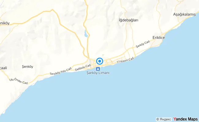 Şarköy Tekirdağ konum haritası