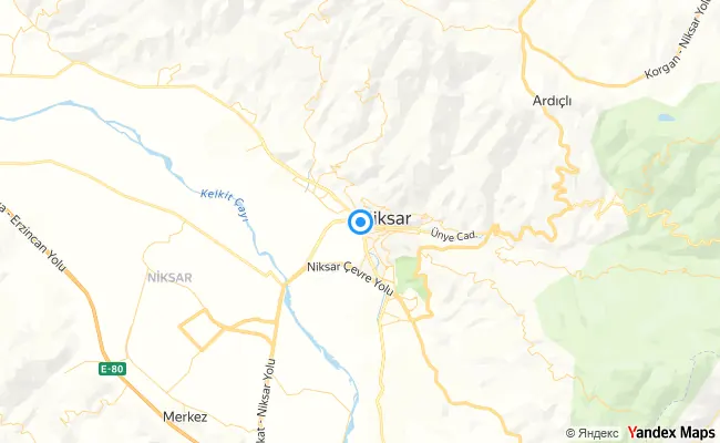 Niksar Tokat konum haritası