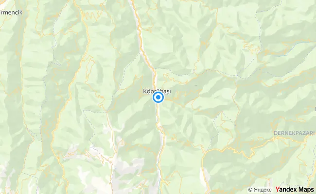 Köprübaşı Trabzon konum haritası
