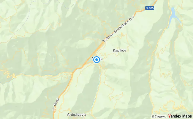 Maçka Trabzon konum haritası