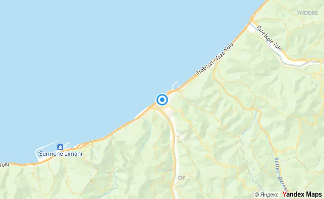 Of Trabzon konum haritası