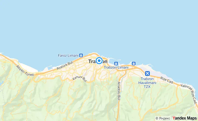 Ortahisar Trabzon konum haritası