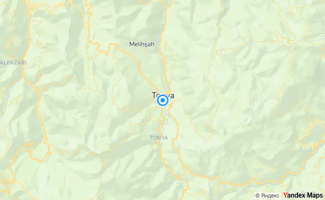 Tonya Trabzon konum haritası