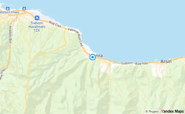 Yomra Trabzon konum haritası