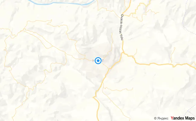 Hozat Tunceli konum haritası