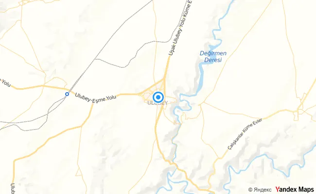 Ulubey Uşak konum haritası