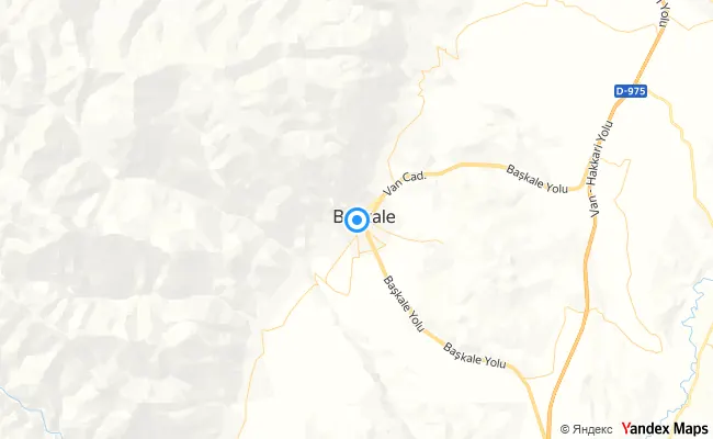Başkale Van konum haritası