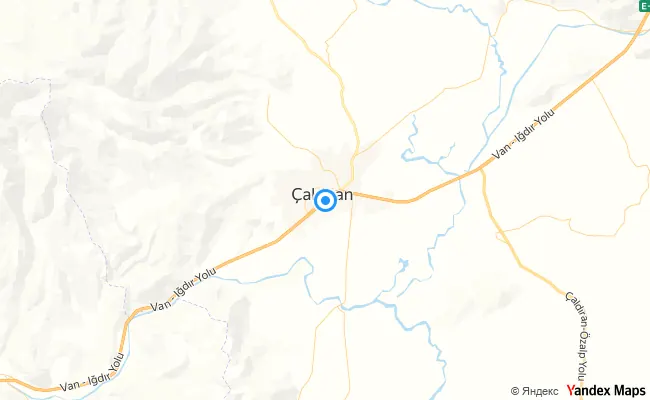 Çaldıran Van konum haritası