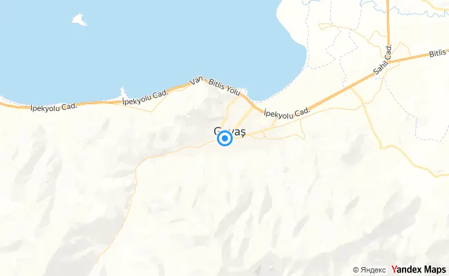 Gevaş Van konum haritası