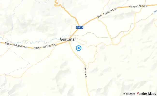 Gürpınar Van konum haritası