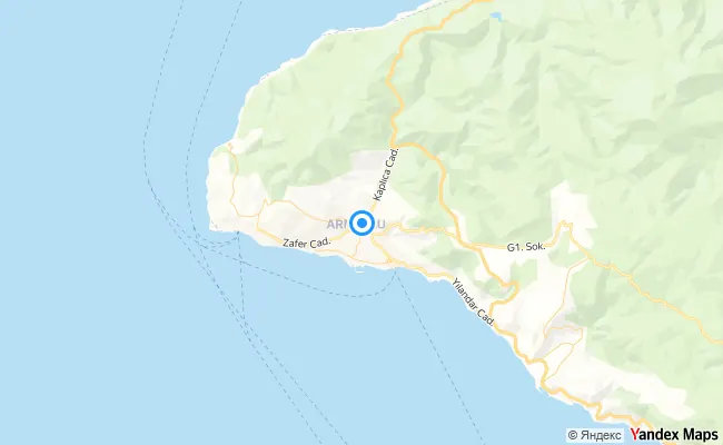 Armutlu Yalova konum haritası