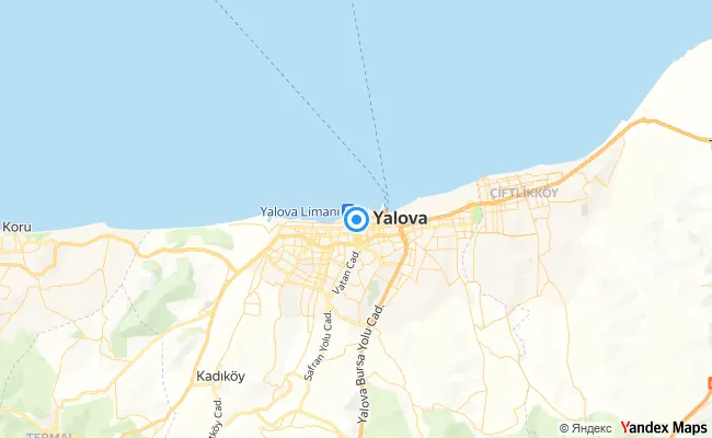 Merkez Yalova konum haritası