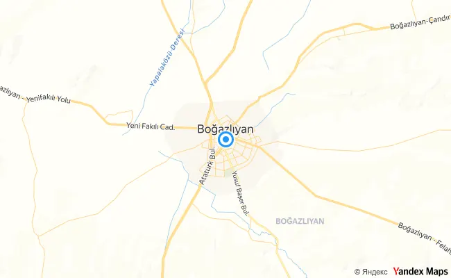 Boğazlıyan Yozgat konum haritası