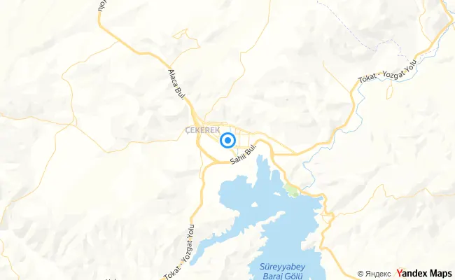 Çekerek Yozgat konum haritası