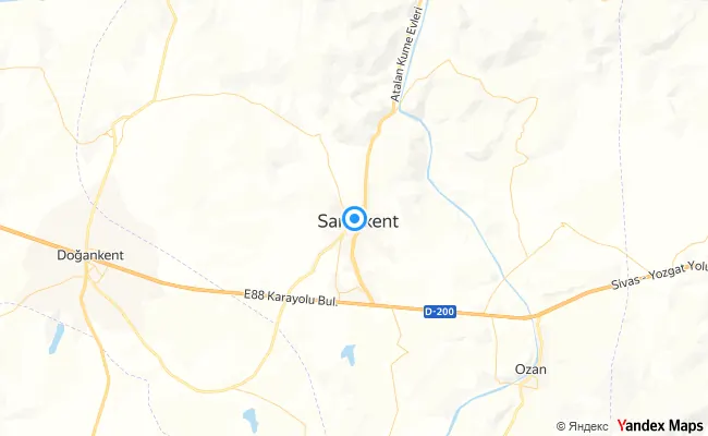 Saraykent Yozgat konum haritası