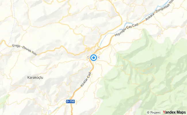 Devrek Zonguldak konum haritası