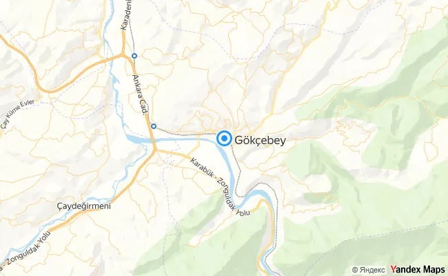 Gökçebey Zonguldak konum haritası